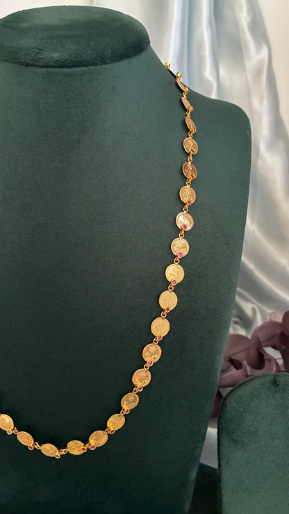 Flower Coin 8 Pidi Necklace